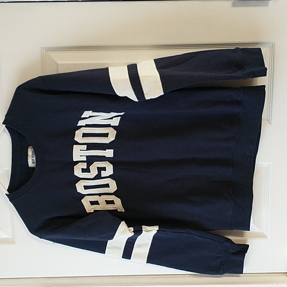 New York Popular Sweaters - New York Popular Navy Blue Boston Crewneck